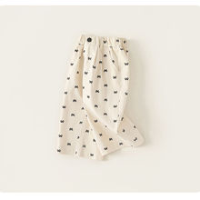 女童裤子2024宝宝秋装时尚休闲裤儿童女孩早秋童装洋气潮棉麻材质