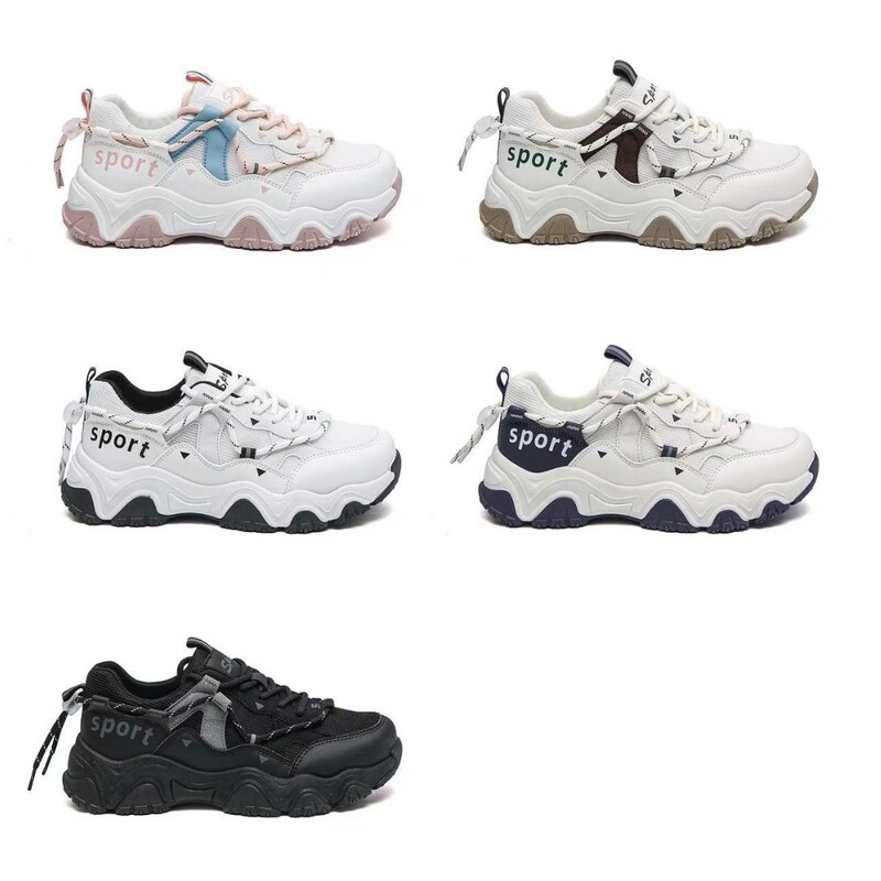 2025 New Flats Sports Shoes Casual Trendy Women's Shoes Export Hot Style F25008