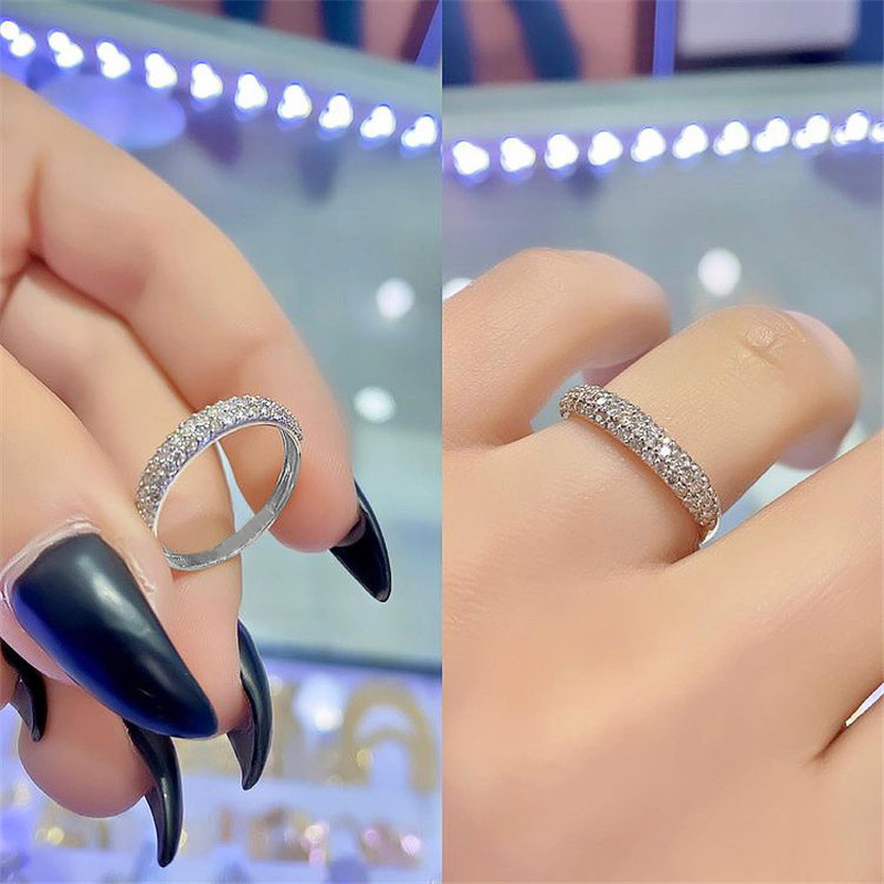 Oval Cz Engagement Ring Set In 925 Sterling Silver Four-prong_voghion.com