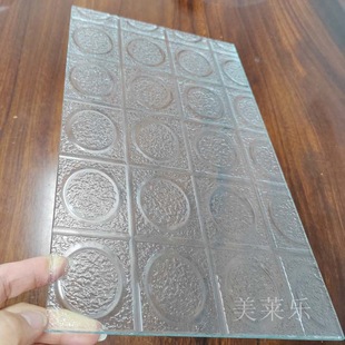 Manufacturers Supply Art Circle Car Engraving Glass Water Pattern Car Engraving Screen Glass Processing Guangzhou Foshan