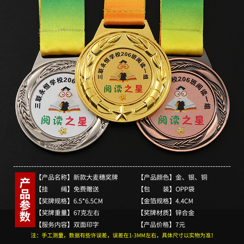 Medalla metálica personalizada oro y plata de bronce aleación de zinc maratón de carreras medalla de competencia lista personalizada