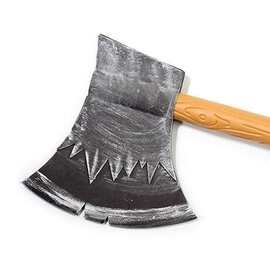 万圣节化妆舞会原始人野人十字镐铲子双面斧工具儿童工程师道具