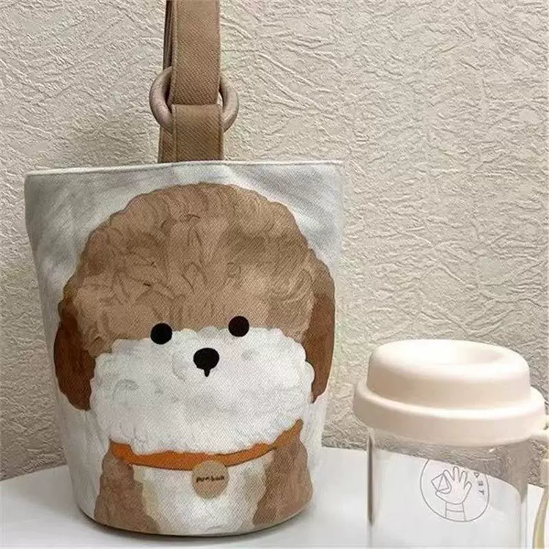 Симпатичная ручная сумка для обеда ведра для офисных работников, портативная сумка, холщовая сумка-ведро, мама может выходить с рукой.