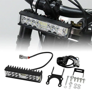 Light Bee Sur-Ron Elektrik Motosiklet üçün İkiqat Sıralı Üçtərəfli Fənər, 12V Güclü Suya Davamlı Ön Bamper İşığı