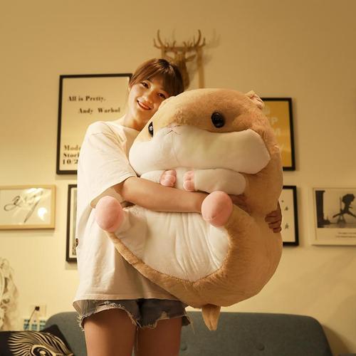 Cute Hamster Pillow Doll Doll Doll Plush Toy Queen Size Bed Sleeping Ragdoll Birthday Girl