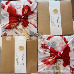 新年月うさぎギフトギフトボックスラップ布結婚式のお返しギフトお土産ラップレザーウサギ赤いラップ