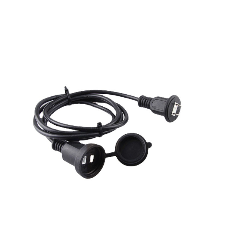 两芯防水插头线 灯串线 灯串用防水AC头 可连接 防雨 防水 插头