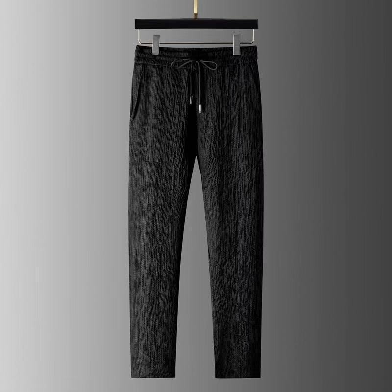 Camisas y menos ropa Traje deportivo plisado de seda de hielo para uso externo Traje delgado de dos piezas de punto transfronterizo al por mayor Manga corta de gran tamaño