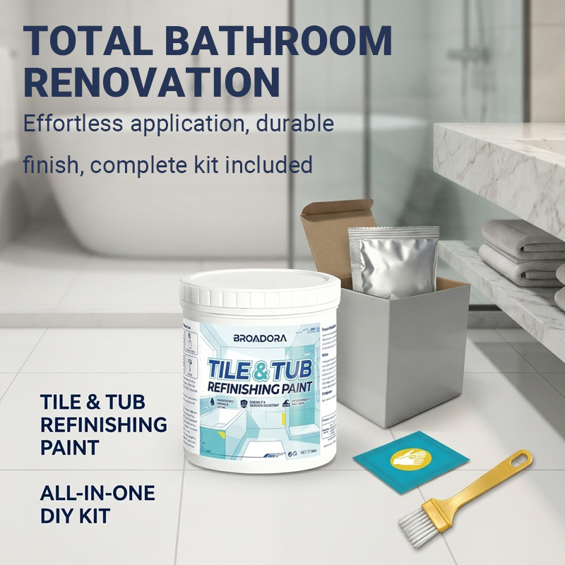 Waterproof, Wear-Resistant, Non-Slip, No-Need-To-Demolish Tiles Paint for Bathroom, Kitchen, and Balcony Renovation Waterproof, Wear-Resistant, Non-Slip, No-Need-To-Demolish Tiles Paint for Bathroom, Kitchen, and Balcony Renovation