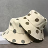 Cotton Dot printing Two-sided Fisherman hat 2022 Spring new pattern sunshade Sunscreen Hat ultraviolet-proof