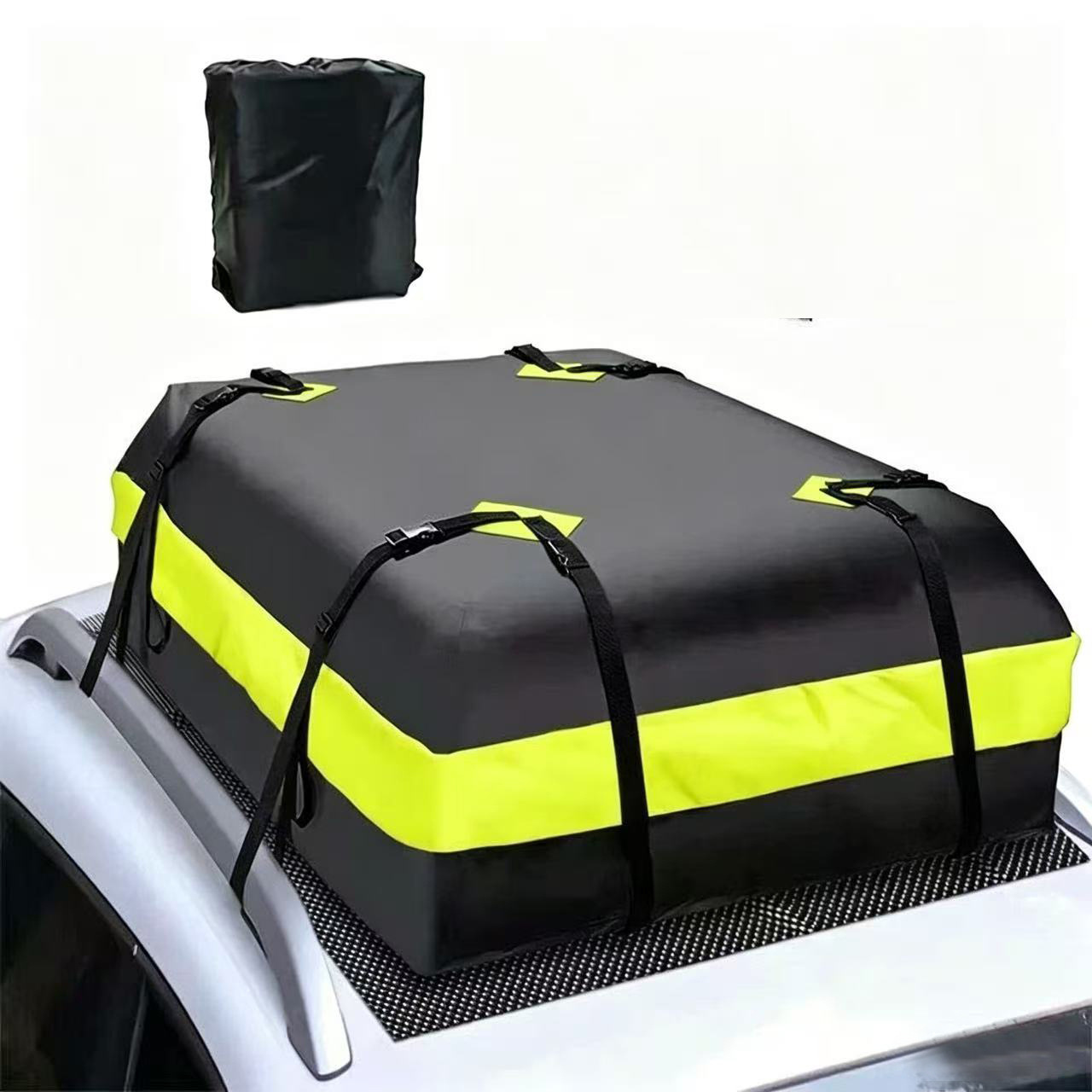 Cross-border thickened roof bag made of 450D Oxford fabric for self-driving camping, car roof storage bag, waterproof luggage bag for self-driving trips