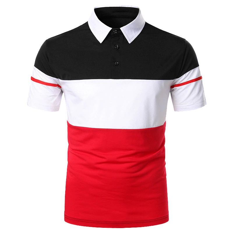 2023 летняя Европейская и американская мужская рубашка-поло, модная рубашка-поло с короткими рукавами, Мужская футболка с короткими рукавами