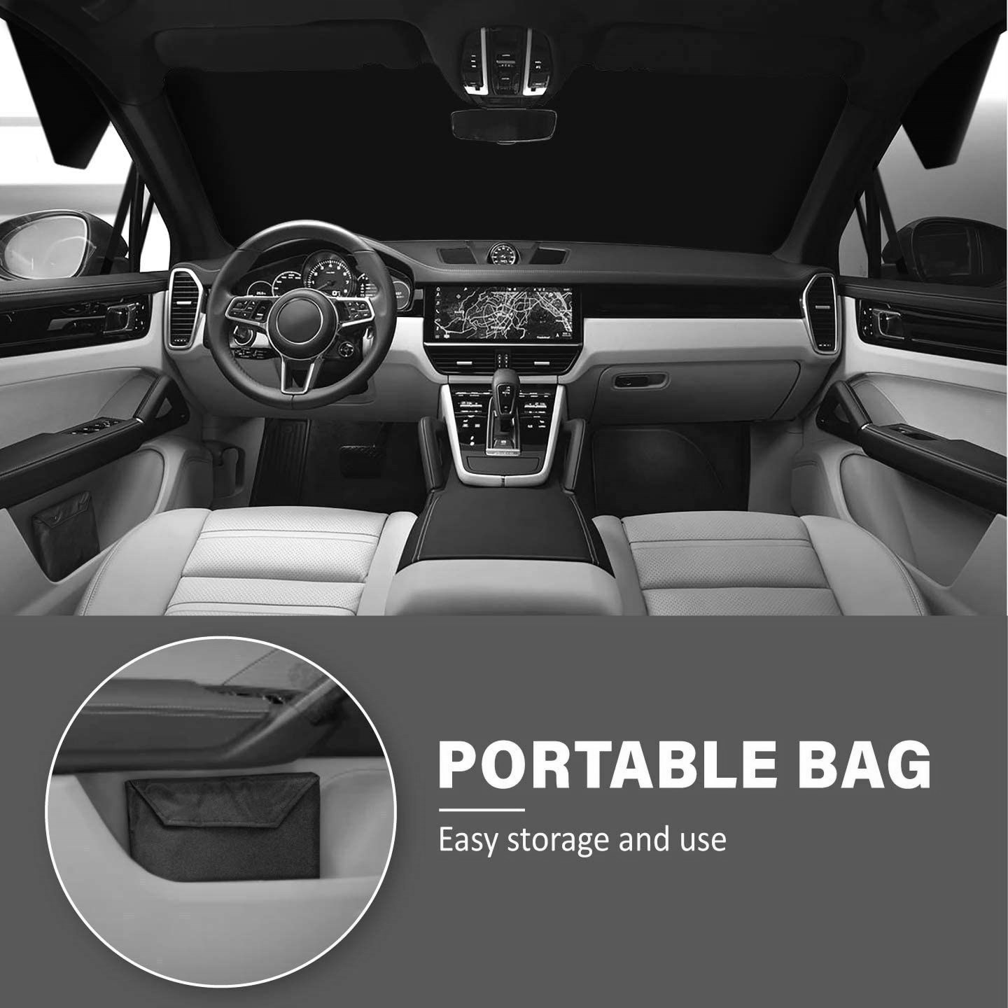 Car Front Windshield Snow Cover 600D Oxford Cloth Snow Shield Sunshade Car Snow Shield Amazon Hot Seller