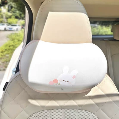 Cushion Cute Bunny Comfortable Car | Seat cushion, seat cover - tulip-bunny-headrest
