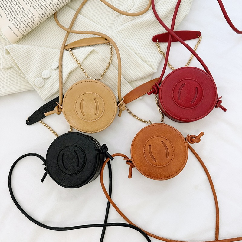 Bolsas de estilo coreano para niños y niñas, bolsas de hombro de moda de color sólido, mini bolsas para niños, nuevas bolsas de comercio exterior transfronterizas para niños
