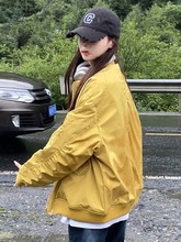 美式夹棉外套棒球服女冬季2025新款夹克秋季薄款棉袄短款加厚棉服