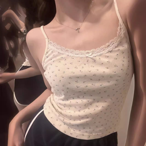 Summer lace sexy base body-friendly tank top