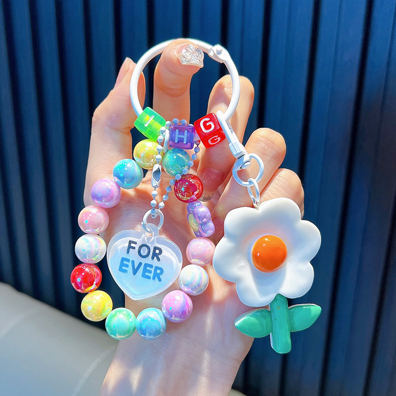 Cuentas de asiento osos colgantes de llaves de bolsos acrílicos exquisitos colgantes de llaves de automóvil colgantes pequeños regalos al por mayor