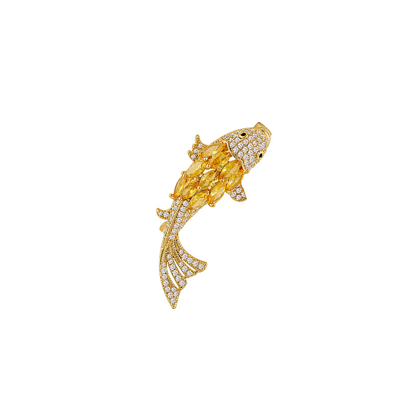 Koi Pearl Brooch 여성용 하이 엔드 센스 하이 엔드 틈새 버튼 안티 라이트 아티팩트 가슴 액세서리 여성용 코사이지 핀