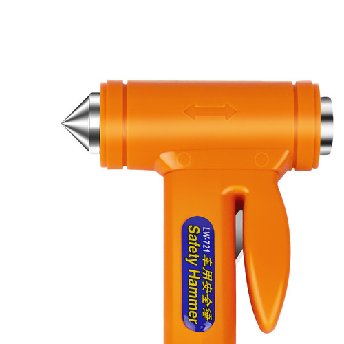Car emergency escape hammer, life-saving hammer, car safety hammer, window breaker, outdoor multi-functional safety hammer