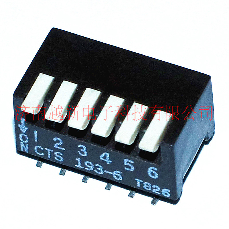 CTS 193-6S 侧拨贴片6位193-6MS美国CTS拨码开关指拨开关进口现货