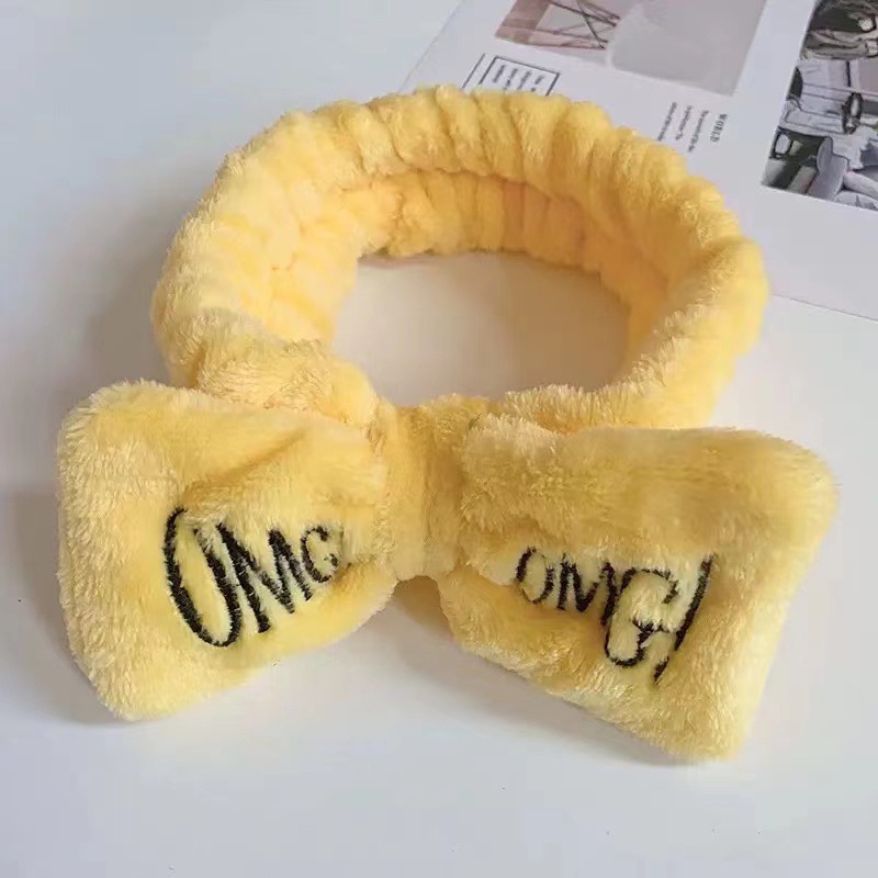 Directo de fábrica creativa carta OMG banda para el cabello arco femenino lavado de cara máscara de maquillaje diadema accesorios para el cabello al por mayor