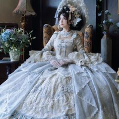 [正品代购]HinanaQueena家的洛璃华丽茶会花嫁洛丽塔洋装fs大全套
