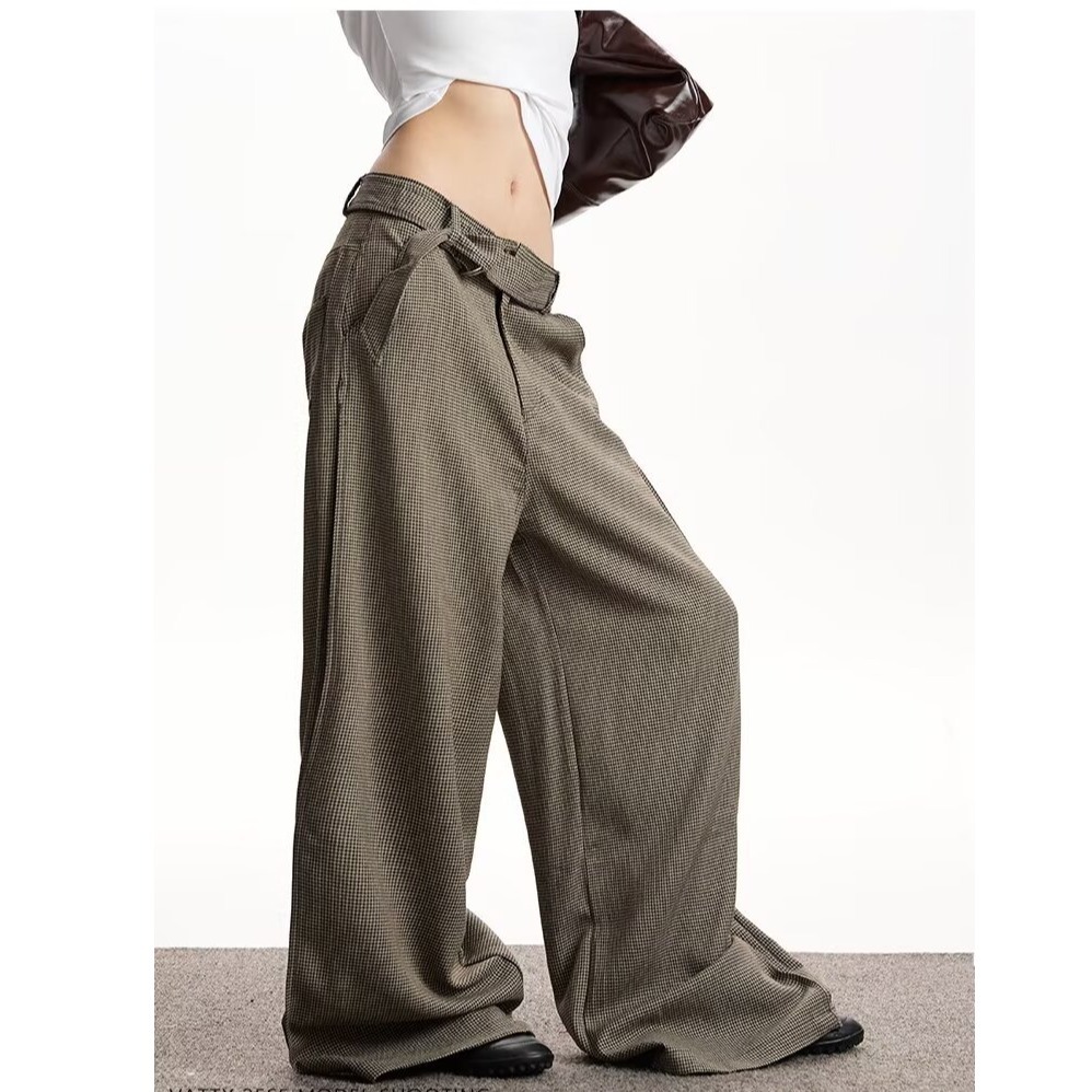 2025 American Retro Striped Cargo Pants for Men, Loose and Lazy Wide-Leg Pants, Handsome and High-End Straight Pants