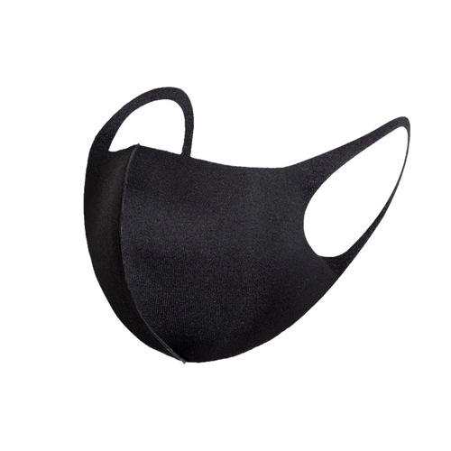 Ice silk cotton knitted 3D black manufacturer wholesale women's spring, summer and winter dustproof breathable washable sunscreen printed LOGO