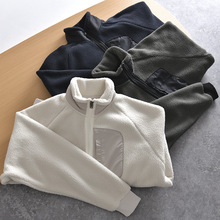 波兰单！HEAT热能摇粒绒！外贸男装尾货秋冬立领羊羔绒夹克外套潮