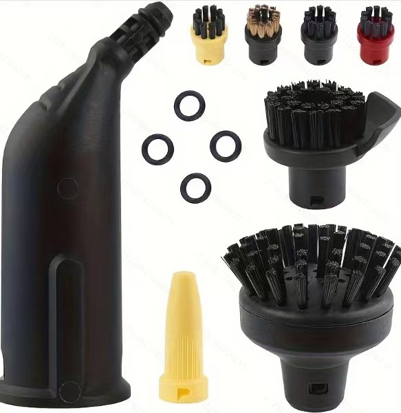 Adecuado para accesorios de vapor Karcher Kach, trapo, trapo, accesorios de vapor Karcher, cepillo redondo pequeño, cepillo de cobre