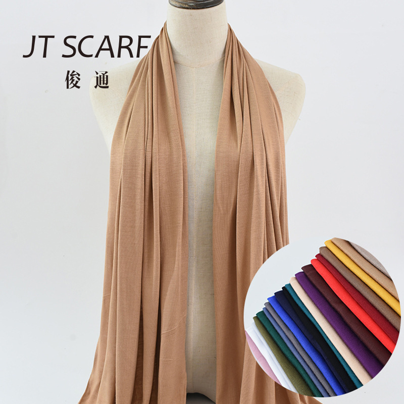 High-Quality Mercerized Cotton Jersey Headscarf, Sand-Proof and Sun-Protective, Ethnic Style Headscarf for Women, Wholesale