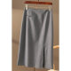 in stock Temperament Commuter Front Split Hip Skirt Women's Slim-fit Slim-fit Skirt