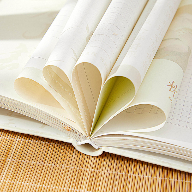 Diez veces 32k caja de regalo de cubierta dura flotante serie de palabras de estilo nacional caligrafía escritura cuaderno de notas de estudiantes
