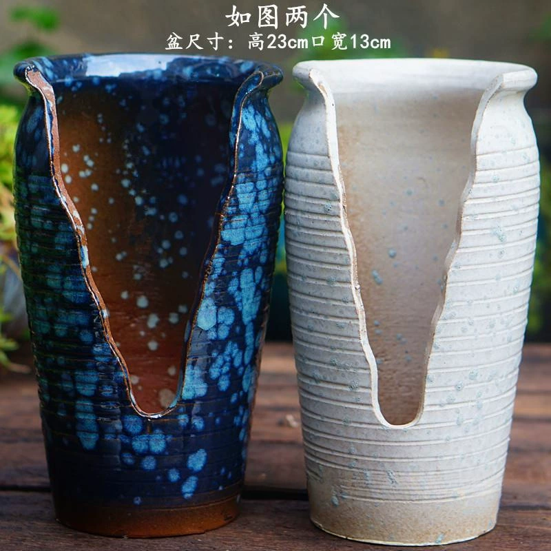 Вырез производителя, терракота, старый сучок, грубая керамика, дышащая подвеска, легкая грубая керамика, фиолетовый песок, керамическая выемка, суккулентный цветок ручной работы.