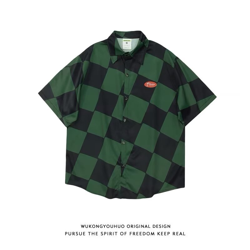 Japanese retro colored design summer shirt
