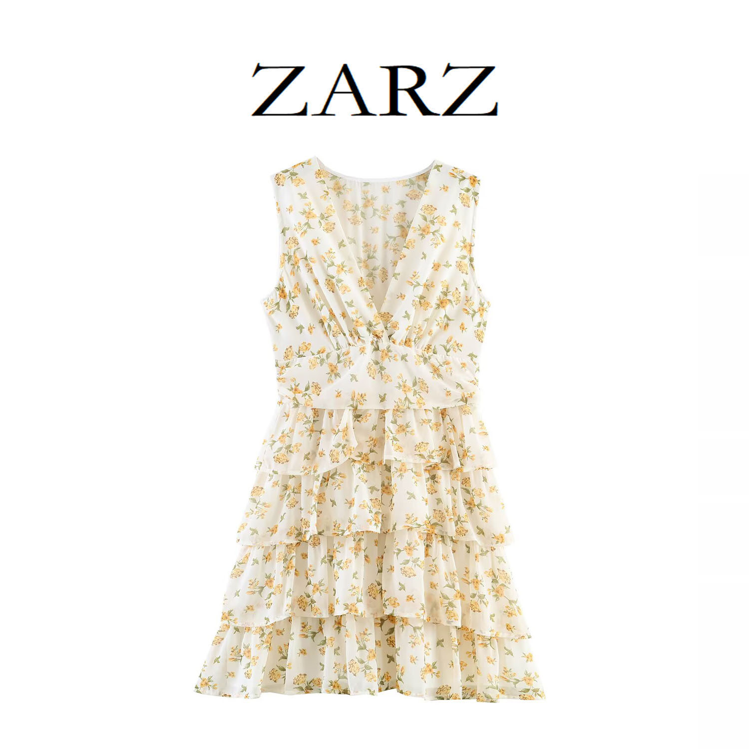 Classic dress with sleeves sleevless