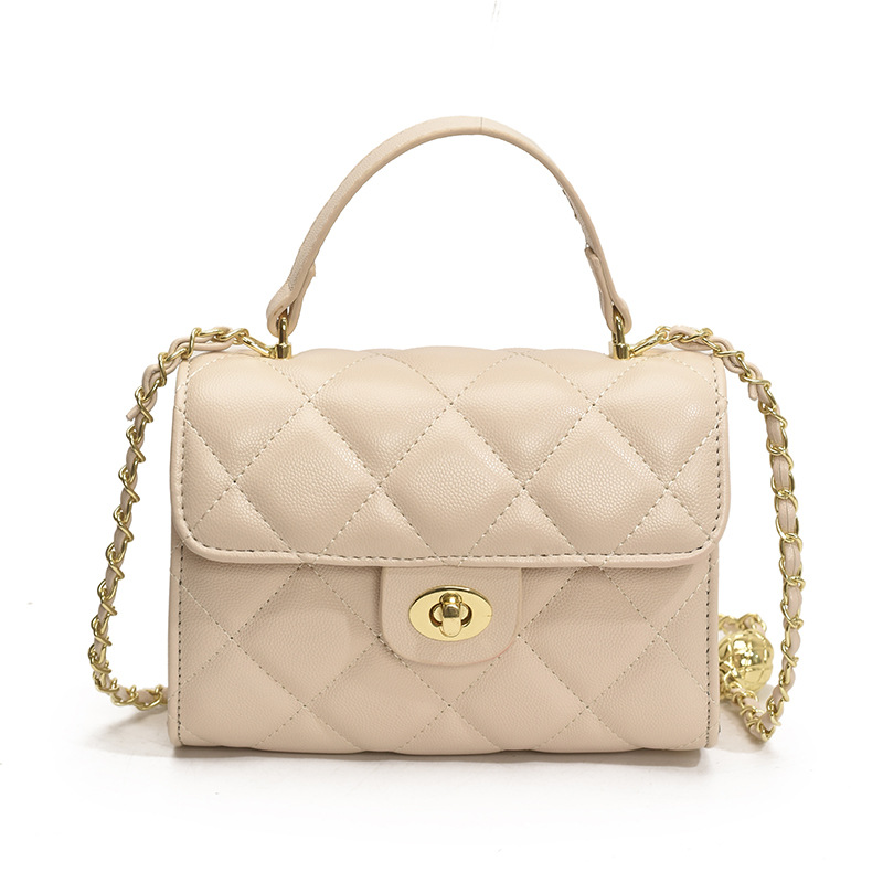 Bolso de cadena de moda coreana 2025 verano nuevo bolso pequeño bolso de hombro fragante bolso de mensajero de hilo bordado de diamantes mujer