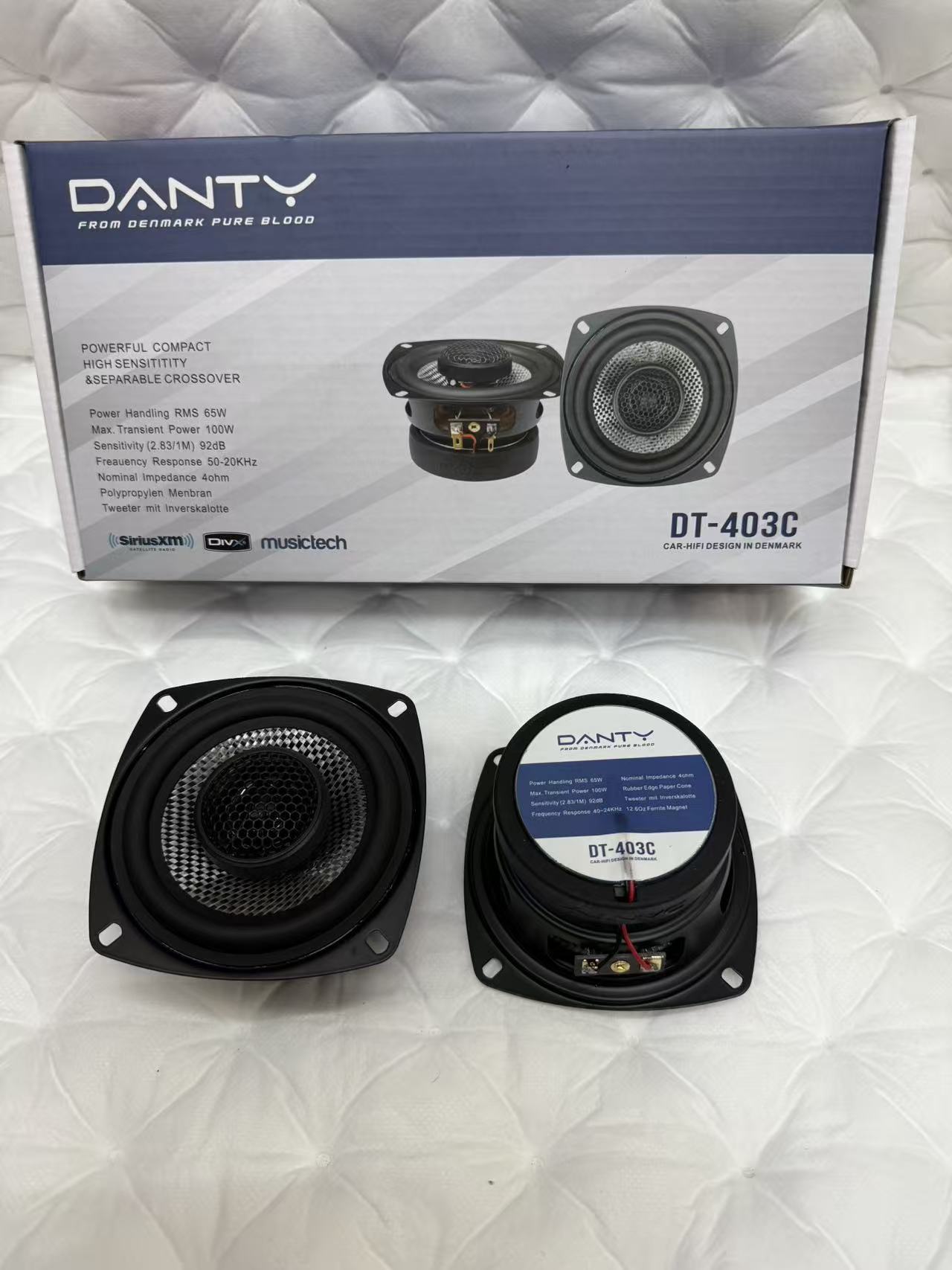Danish Car Audio Speakers 4.5inch Coaxial Car Speakers Tweeter Heavy Bass Lossless Modification