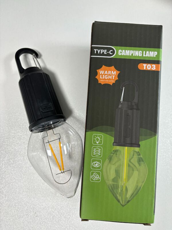 太陽エネルギー充電フック式キャンプライトレトロ屋外テントキャンプ雰囲気ランプ多機能家庭用タングステンランプ|undefined