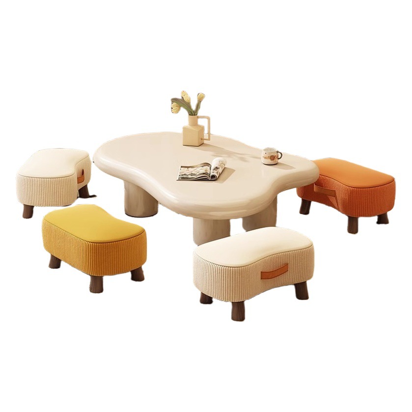 Taburete pequeño simple cambio de zapatos taburete sala de estar sofá reposapiés mesa de café pequeño taburete bajo bolsa suave silla pequeña hogar banco pequeño