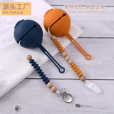 factory customized Appease nipple storage box Portable Foldable silica gel nipple Pacifier Box