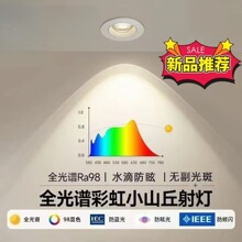 彩虹山丘射灯嵌入式家用客厅led防眩筒灯新款洗墙灯双眼皮cob厂家