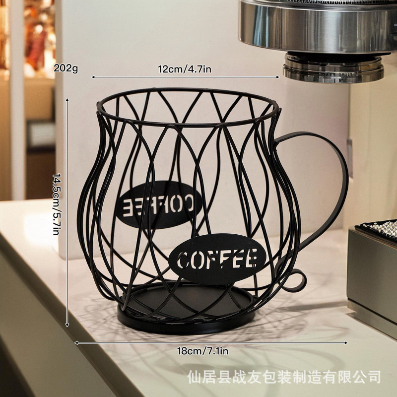 Café nórdico transfronterizo almacenar artefactos de taza de hierro forjado estante de exhibición de bocadillos de dulces tienda de café
