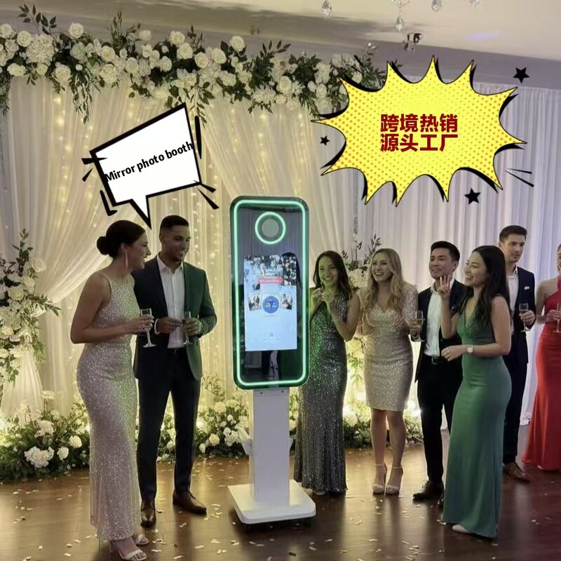 Cross-Border Internet Celebrity 40-Inch Column-Type Mirrorphotobooth Multifunctional Interactive Wedding Photo Booth Cross-Border Internet Celebrity 40-Inch Column-Type Mirrorphotobooth Multifunctional Interactive Wedding Photo Booth