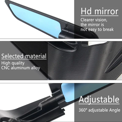 Motorcycle rearview mirror UBE U-BE Fitting Wing