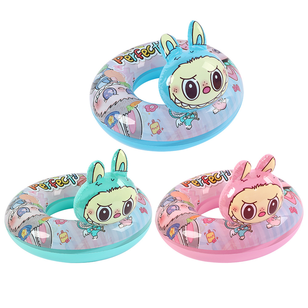 Anillo de natación para niños de celebridades de Internet, anillo de natación para axila engrosada para bebés, anillo de natación salvavidas para niños pequeños de PVC de dibujos animados, 3 años - 6 años