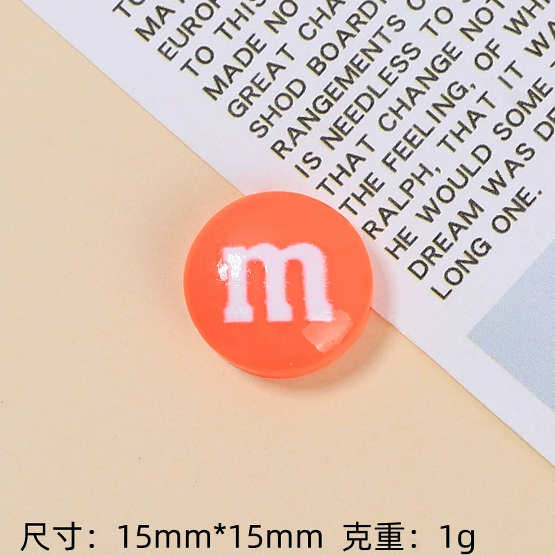 [Wholesale of Xigo Factory] Handmade DIY simulation creamy rubber drops resin accessories classic M beans