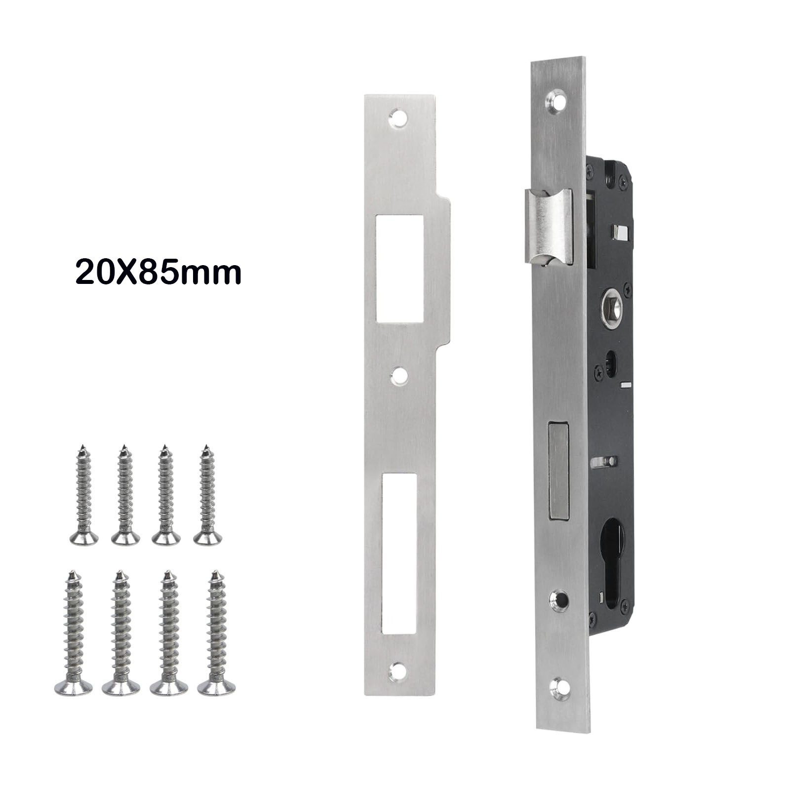 Puente roto de acero inoxidable Cuerpo de cerradura de aluminio Serie 85 Cuerpo de cerradura estrecha Puerta de acero plástico interior Puerta de aleación de aluminio Cuerpo de cerradura estándar europea
