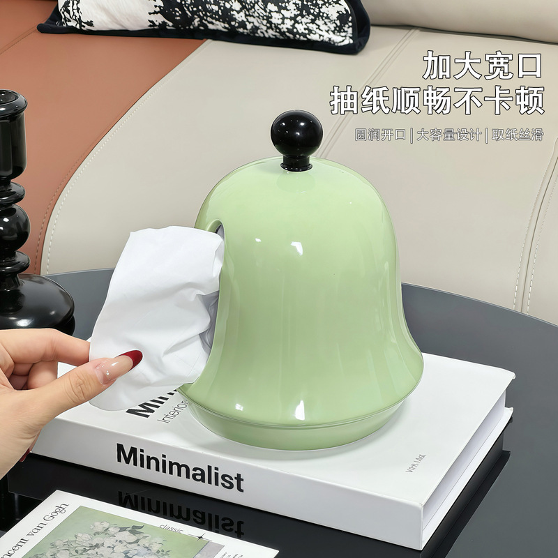 高品質のベルティッシュボックスリビングルームホームティッシュボックスレトロデザインセラミッククリエイティブティッシュ収納ボックス|undefined